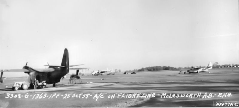 25 October 1955: HU-16 Albatross of the 582nd Air Resupply Group at RAF Molesworth. This image or file is a work of a U.S. Air Force Airman or employee, taken or made as part of that person's official duties. As a work of the U.S. federal government, the image or file is in the public domain. 