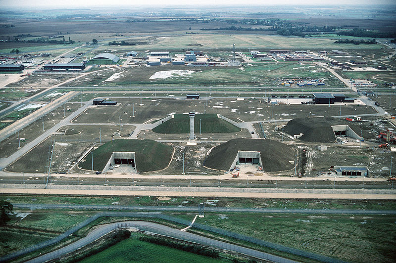 1989: the GAMA (GLCM Alert and Maintenance Area) at RAF Molesworth is completed for the housing of short-range nuclear weapons.