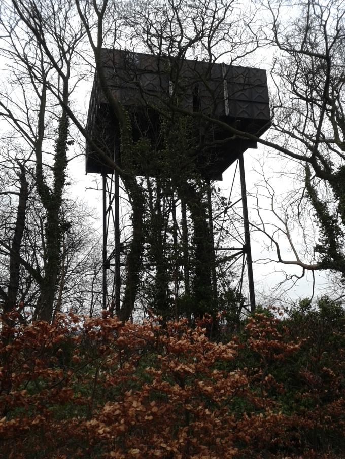 The watertower of the former airfield of RAF Glatton, the only surviving structure from the Second World War. © Brandon Wilgus, 2015