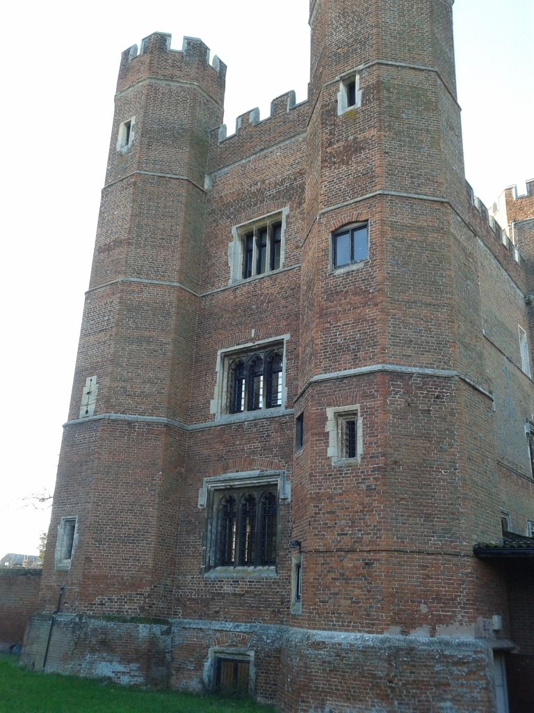 The bricked towers of the fortified manor, added n 1475 by the Bishop of Lincoln, © Brandon Wilgus, 2015.